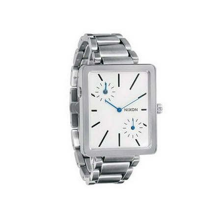Nixon A024-100 Women's Silver Steel Bracelet With White Analog Dial Watch NWT