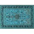 thumbnail image 1 of Ahgly Company Indoor Rectangle Persian Light Blue Traditional Area Rugs, 6' x 9', 1 of 4