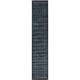 thumbnail image 2 of Contemporary Home Living 2' x 10' Ornamental Damask Rectangular Area Throw Rug Runner - Navy Blue, 2 of 4