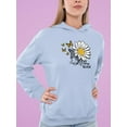 thumbnail image 2 of Stay Wild Big Daisy Hoodie Women -Image by Shutterstock, Female 4X-Large, 2 of 4