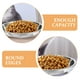 thumbnail image 5 of 3 piezas de acero inoxidable gato tazón para perros alimentos de metal y plato de agua recipiente de alimentos para perro tazón, 5 of 5