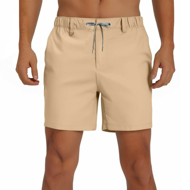 Pantalones de Playa con Cordón Impreso con Cintura Elástica para Hombre, con Bolsillos para Uso Casual Y Al Aire Libre