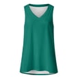 thumbnail image 4 of XIAONU Solid Plain V Neck Tank for Women Sleeveless Pullover Tank Top Lightweight Casual Everyday Tank Tops, 4 of 5
