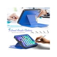 thumbnail image 3 of Magnetic Case for iPad Mini 6 8.3 Inch 2021 - Multiple Angle Shockproof Rugged Stand Case, Soft TPU Back Cover with Pencil Holder,Card Slot,Auto Sleep Wake for iPad Mini 6th Generation Blue, 3 of 7