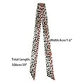 thumbnail image 3 of INSPIRE CHIC Skinny Scarf Womens Thin Long Neckscarf Fashion Leopard Print Hairband Waistband Bag Handle Accessory Brown Gray 88x5cm/35x2", 3 of 6