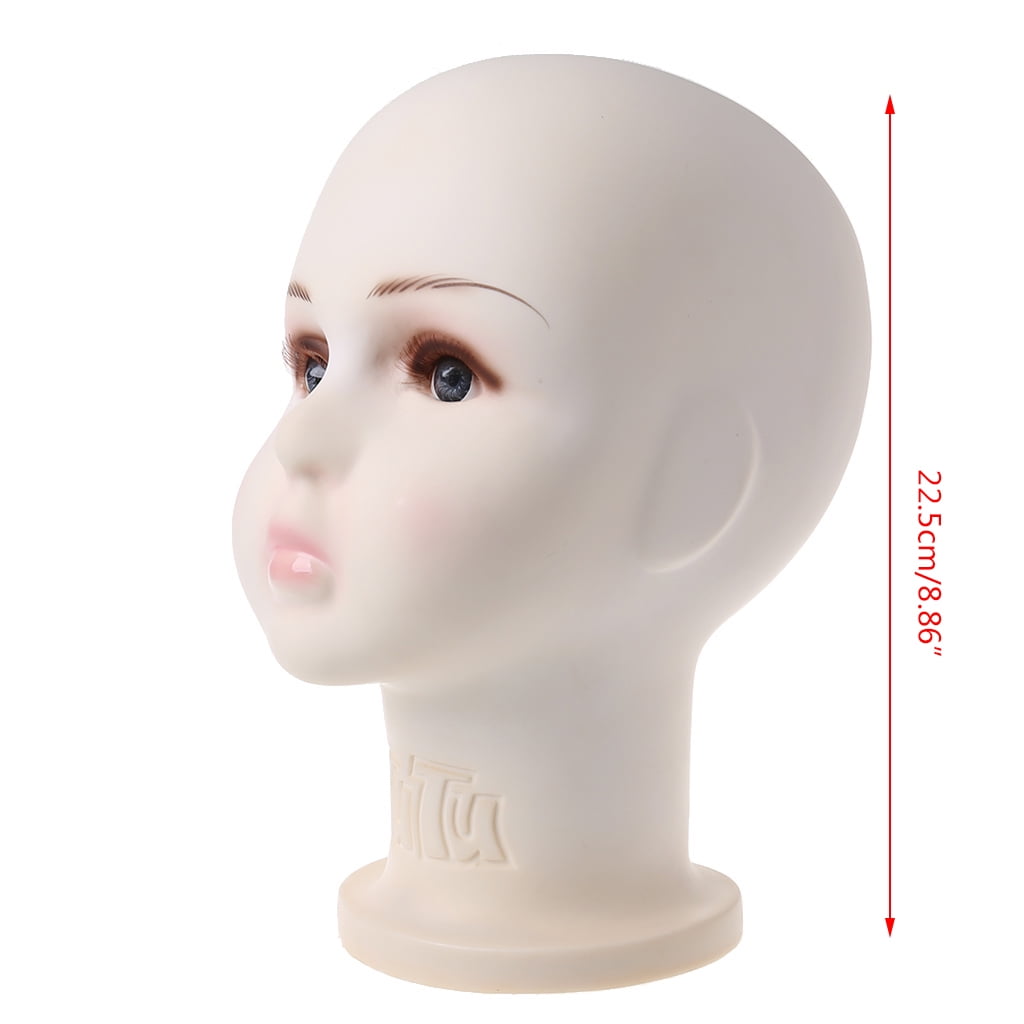 XISAOK Children Mannequins Manikin for Head For Wig Hats Show Model Stand Display