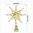 thumbnail image 4 of Christmas Tree Topper Star Outdoor Christmas Decorations Five Pointed Star Lamp Iron Star Decoration Christmas Tree Luminous Tree Star 20 Lights Holiday Decor For Holiday Christmas Tree Decor, 4 of 8