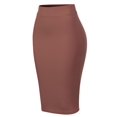 thumbnail image 3 of MixMatchy Women's Casual Classic Bodycon Pencil Skirt, 3 of 5