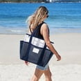 thumbnail image 4 of Hovmgk Beach Shoulder Bag, Travel Swim Tote, Waterproof Large Capacity for Swimwear, Travel Beach Supplies, Dry-Wet Separation Storage for Swimmers, Travelers, Blue, 4 of 5