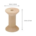 thumbnail image 4 of 50pcs Empty Thread Spools Wooden Weaving Bobbins Unfinished Craft Bobbin, 4 of 8