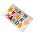thumbnail image 1 of Naiovety Alfombrilla de baño antideslizante de poliéster con absorción de agua, alfombrilla de baño, alfombrilla lavable de secado rápido, Decoración del hogar Tipo 1 Naiovety HA071230-01B, 1 of 6