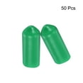 thumbnail image 2 of Uxcell Screw Thread Protectors End Caps Vinyl 50 Pcs 7.5mm Dark Green, 2 of 4