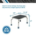 thumbnail image 3 of BodyMed Heavy-Duty Foot Step Stool with Non-Slip Rubber Platform for Seniors & Adults – Holds up to 300lbs, 9 ½ in. Step Up, 18”L  x 11.5”W x 9.5”H, 3 of 6
