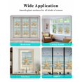 thumbnail image 6 of Window Privacy Film Coastal Beach Stained Glass Window Film Decorative Sun Block Window Cover Summer Retro Ocean Wave Starfish Window Clings Static Adhesive Sticker for Bathroom 17.7"x78.7", 6 of 6