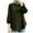 Army Green, variant on Mikilon Women's Solid Color Button Down Shirts Lapel Casual Long-Sleeve Blouses/Tops