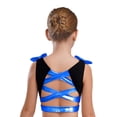 thumbnail image 2 of Haitryli Kids Girls Metallic Sports Tank Tops Sleeveless Rhinestone Dance Crop Top Jazz Hip Hop Ballet Vest Blue 6, 2 of 5