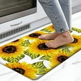 thumbnail image 3 of LAMIRO Kitchen Mats,Sunflower Kitchen Mats for Floor,Anti-Fatigue Mats for Kitchen Floor Cushioned,Non-Skid Washable Memory Foam Kitchen Rugs and Mats for Bedroom,Office,Sink,Laundry 17.3*29'''', 3 of 7