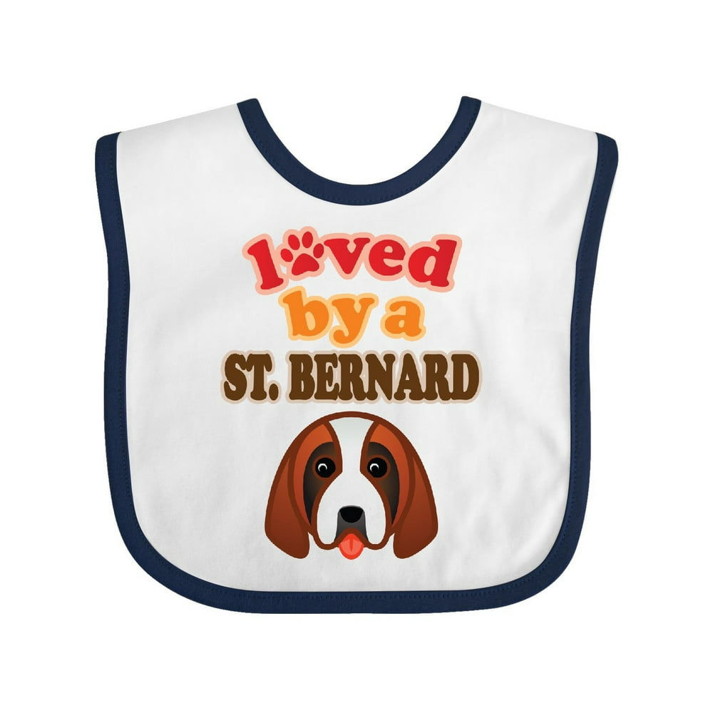 Inktastic St Bernard Dog Lover Infant Bib Unisex