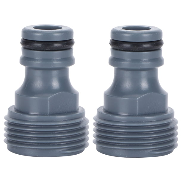 2 uds conector rápido pezón G3/4 adaptador de tubo de manguera de rosca macho riego de jardín