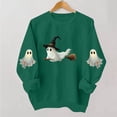 thumbnail image 4 of Meichang Women's Oversized Sweatshirts Halloween Crew Neck Sweatshirt Cute Ghost Graphic Sweatshirts Long Sleeve Fall Pullover Tops, 4 of 5