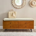 thumbnail image 3 of Walker Edison Primrose Boho Lift Top Acorn Storage Bench, 3 of 11