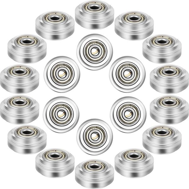 20 piezas de polea de policarbonato para impresora 3D Ruedas de cojinete lineal 625Zz compatibles con CR10, 3