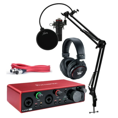 Focusrite Scarlett 2i2 Studio 3rd Gen 2x2 Audio Interface Bundle with Pro