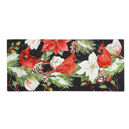 Joyful Cardinal Winter Visit Sassafras Switch Mat