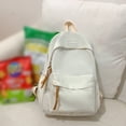 thumbnail image 4 of Nylon Fashion Backpack Casual Candy Color Solid Color Shopper Bag (Green), 4 of 5