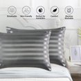 thumbnail image 4 of Konghyp 2 Pcs Silk Satin Pillowcase – 29.9×20Inch Comfortable Pillow Covers for Bed, Hair Beauty, Soft Satin Pillowcase Set for Sleeping, Luxury Pillow Covers, 4 of 6