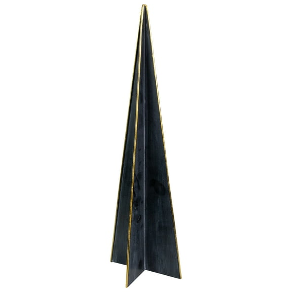 Northlight Triangular Christmas Tree Decoration - 15" - Blue and Gold