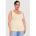 thumbnail image 2 of Women's Plus Size Solid Seamless Scoop Neck Tank Top, 2 of 4