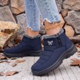thumbnail image 3 of EKVAHL Women's Winter Snow Booties, Non‑Slip Lug Sole Ankle Boots, Faux Fur Lined Warm Snow Shoes for Cold Days City Walking Gray, 3 of 6
