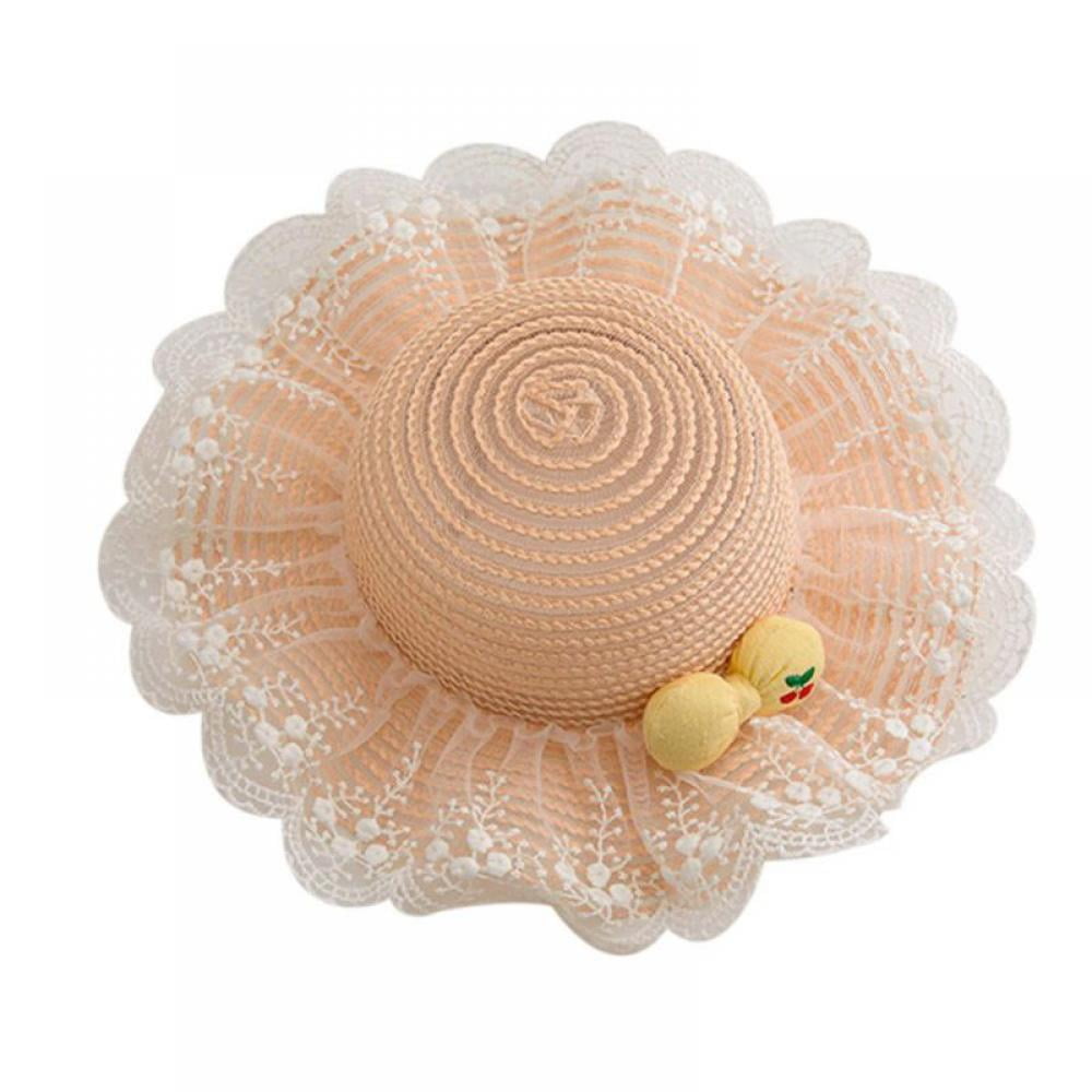 Bullpiano Toddler Straw Sun Hat Sun Protection Hat Straw Hat Breathable