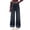 X135 Dark Blue, variant on Bysome Child Girls Casual Pants Wide Leg Relaxed Fit Jeans Elastic Waist With Pockets Fall Pants Size 5-6 Years