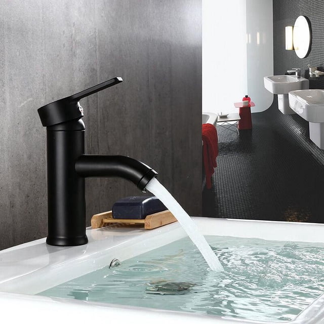 Robinet de lavabo de salle de bain Sincero noir haute qualité