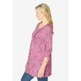 thumbnail image 3 of Woman Within Plus Size V-Neck Pintucked Tunic, 3 of 6