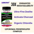 thumbnail image 6 of Nikoni Liposomal Clinoptilolite Zeolite, Charcoal and Organic Chlorella Supports Detox 480 Vegan Softgels, 6 of 11