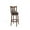 Black, variant on Sophia & William 30" Swivel Bar Stools, Set of 2 with Cross Back Durable Wood Frame Padded Counter Stools for Kitchen Island,Brown