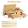thumbnail image 6 of Train Table, 3-in-1 Wooden Kids Train Table with Storage Drawer, Rolling Kids Activity Table with Wheels, Toddler Train Track Table DIY Design for Gaming, Drawing, Building, 6 of 6