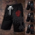 thumbnail image 3 of FUZHIQ Men's Shorts Summer High Waist Drawstring Straight Short Classic-Fit Walking Summer Shorts Sports with Pockets,XXXXL, 3 of 4