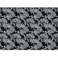 thumbnail image 2 of Zelouf Helena Jacquard  , Sewing, DIY, Crafts Fabric by the Yard, Black/silver, 1 Yard, 2 of 2