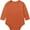 Orange, variant on WIBACKER Bamboo Viscose Unisex Baby Long Sleeve Bodysuit Solid Color 0-18M Soft Jumpsuit for Infant Boys and Girls