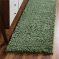 thumbnail image 2 of Unique Loom Everyday Shag Plush Area Rug 2' 6 x 19' 8 Runner in Green, 2 of 2