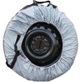 thumbnail image 2 of Genrics Universal Package of 4 Gray Portable Tire Bags with Black Handle Durable Winter Wheel Storage Tote Replacement for Tires 22 Inch to 31 Inch, 2 of 6