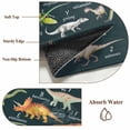 thumbnail image 6 of Area Rugs for Living Room Bedroom, Green Dinosaur 4'x6' Rug Washable Carpet Runner Indoor Outdoor, Vintage Letters Farm Animals Non Slip Accent Floor Mats Rug for Kitchen, Office, 6 of 8
