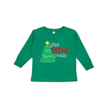 

Inktastic Little Christmas Cookie Design with Christmas Tree Gift Toddler Boy or Toddler Girl Long Sleeve T-Shirt