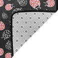 thumbnail image 3 of DouZhe Cartoon Funny Pink Ladybugs Pattern Area Rugs Non-Slip Machine Washable Floor Mat, Style Carpet Doormat, 63x48 inches, 3 of 6