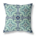 thumbnail image 1 of HomeRoots 411833 28 Pouces Trèfle Coussin Intérieur et Extérieur & 44; Aqua & Bleu Clair, 1 of 3