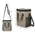 thumbnail image 4 of Kato 6 Bottle Wine Carrier - Insulated Portable Wine Bags for Wine Bottles Gifts for Christmas Travel or Picnic Beige, 4 of 7